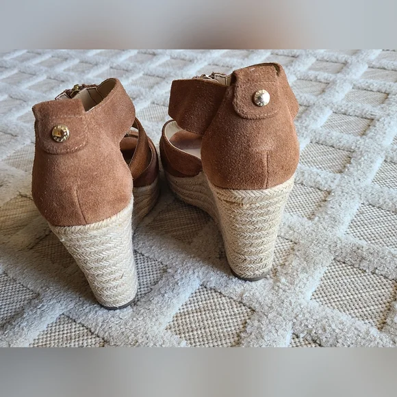 Michael Kors Tan Wedge Sandals - Picture 6 of 15